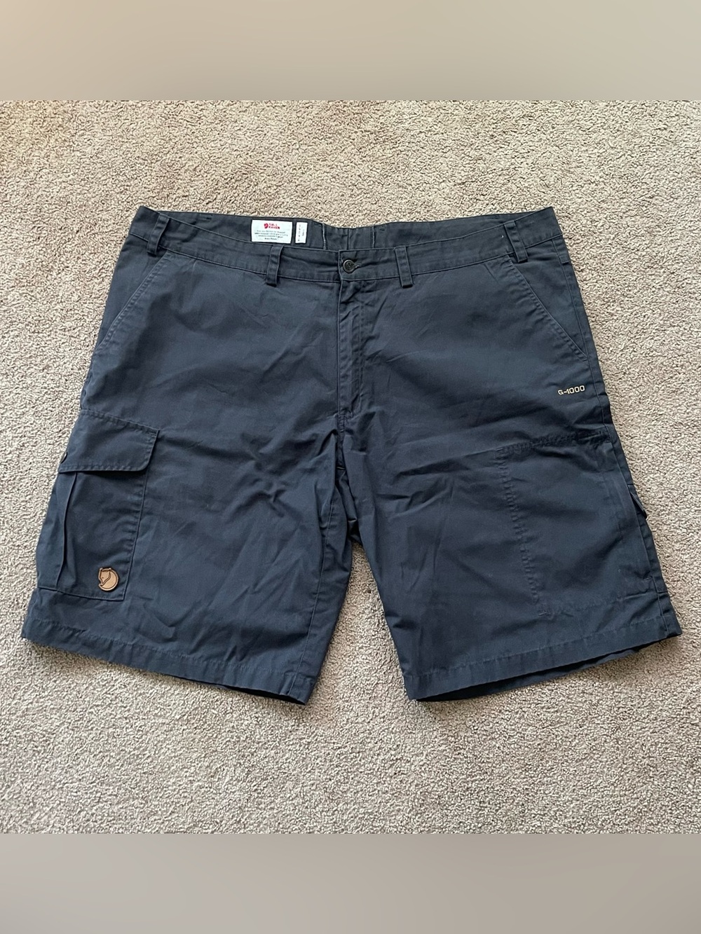 Fjallraven Karl Trousers Shorts Mens Size 41”-42” Dark Grey G-1000 Cargo Hiking